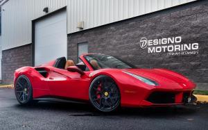 Ferrari 488 Spider by Designo Motoring on Vossen Wheels (VPS-315T) 2018 года